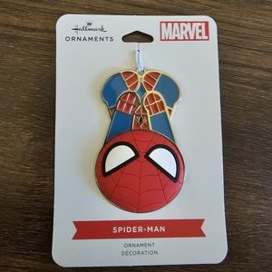 4/$10 Spiderman Hallmark Ornament Metal Christmas Upside Down Marvel NEW